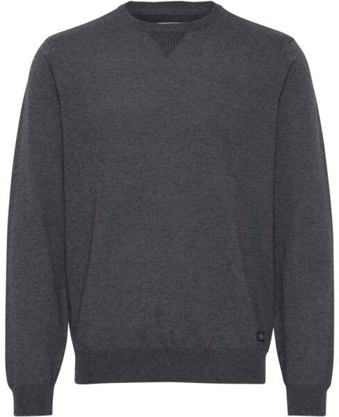 BLEND BHBRUTON Pánsky sveter, tmavo sivá, veľkosť XXXL