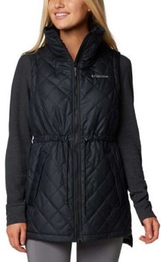 Columbia COPPER CREST II MID VEST Dámska zateplená vesta, čierna, veľkosť
