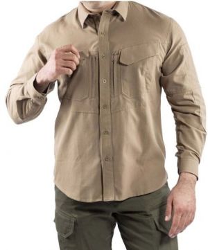VAVWEAR TACTEC01 Pánska košeľa, béžová, veľkosť
