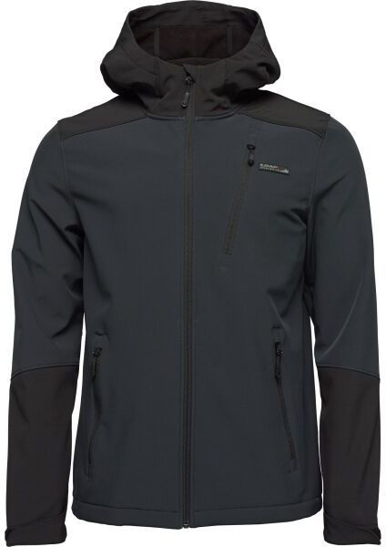 LOAP LUDAN Pánska softshellová bunda, tmavo sivá, veľkosť