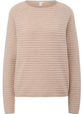 s.Oliver QS KNITTED PULLOVER NOOS Dámsky sveter, béžová, veľkosť