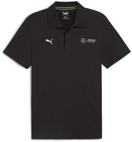 Puma MERCEDES-AMG PETRONAS F1 ESSENTIALS POLO Pánske polo tričko, čierna, veľkosť