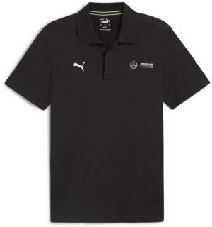 Puma MERCEDES-AMG PETRONAS F1 ESSENTIALS POLO Pánske polo tričko, čierna, veľkosť