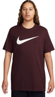 Nike NSW TEE ICON SWOOSH Pánske tričko, vínová, veľkosť
