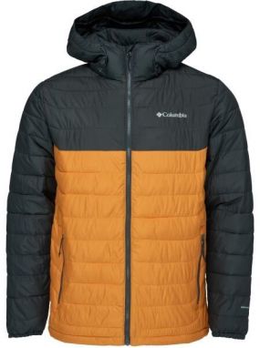 Columbia POWDER LITE HOODED JACKET Pánska zimná bunda, žltá, veľkosť