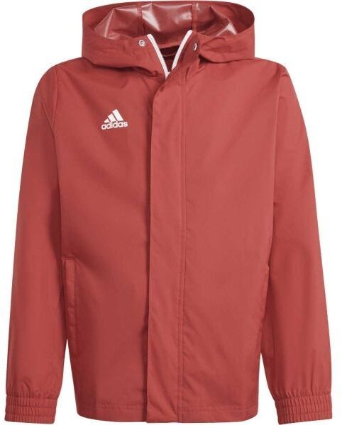 adidas ENTRADA 22 ALL-WEATHER Chlapčenská bunda, červená, veľkosť