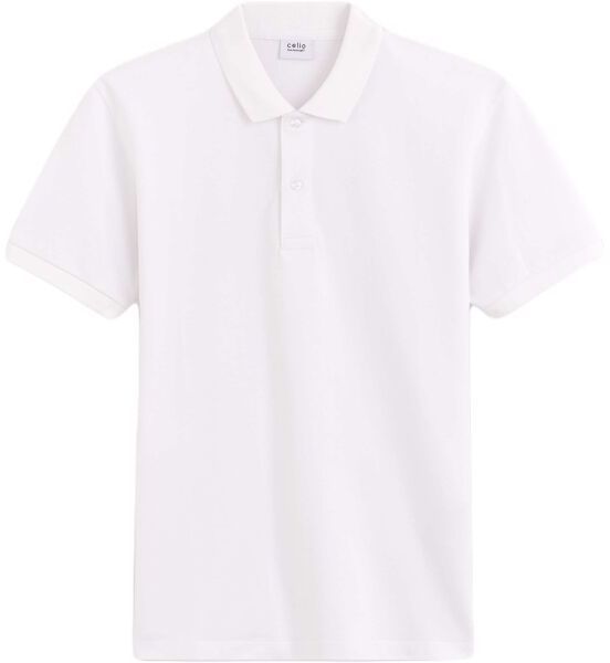 CELIO TEONE Pánske tričko polo, biela, veľkosť