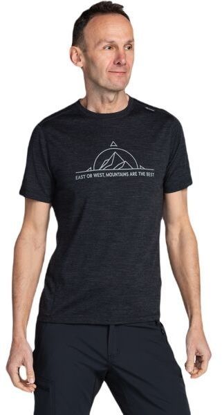 KILPI MERIN Pánske merino tričko, tmavo sivá, veľkosť