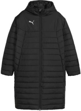 Puma TEAMFINAL BENCH JACKET Pánska zimná bunda, čierna, veľkosť