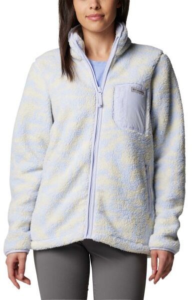 Columbia WEST BEND PRINT FULL ZIP II Dámska mikina, svetlomodrá, veľkosť