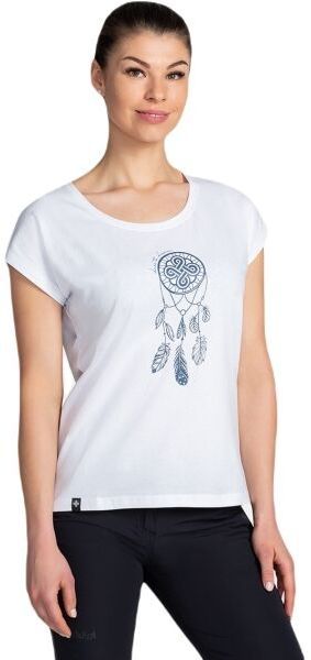 KILPI ROANE Dámske bavlnené tričko, biela, veľkosť