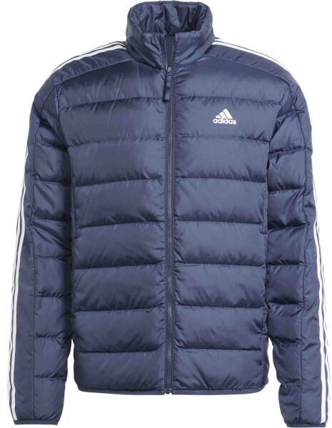 adidas ESSENTIALS 3-STRIPES LIGHT DOWN JACKET Pánska bunda, tmavo modrá, veľkosť