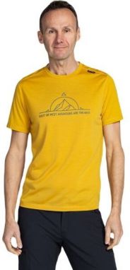 KILPI MERIN Pánske merino tričko, žltá, veľkosť