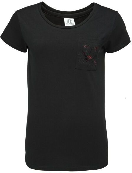 Russell Athletic BERRY Dámske tričko, čierna, veľkosť