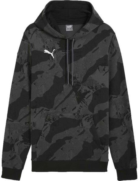 Puma INDIVIDUAL LIGA CAMO HOODY Pánska mikina, čierna, veľkosť