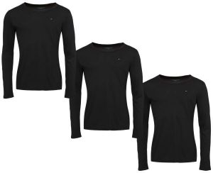 Tommy Hilfiger ESSENTIALS 3P LS Pánske tričko, čierna, veľkosť