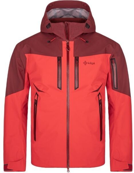 KILPI HASTAR Pánska outdoorová nepremokavá bunda, červená, veľkosť XXXL