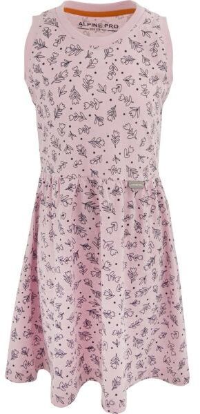 ALPINE PRO ZELO Dievčenské šaty, ružová, veľkosť 140-146