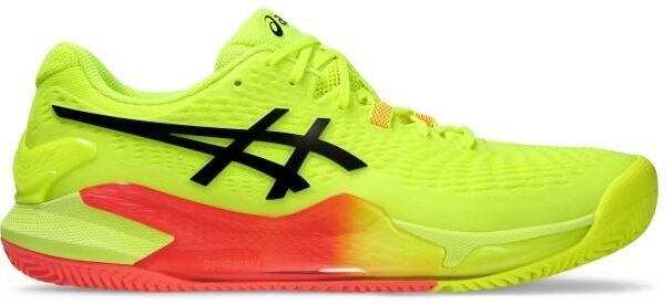 ASICS GEL-RESOLUTION 9 CLAY PARIS Pánska tenisová obuv, reflexný neón, veľkosť 42.5