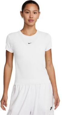 Nike SPORTSWEAR CHILL KNIT Dámske tričko, biela, veľkosť
