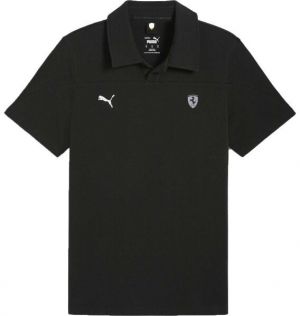 Puma FERRARI STYLE POLO Pánske polo tričko, čierna, veľkosť