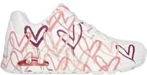 Skechers UNO - LOVING LOVE Dámska obuv na voľný čas, biela, veľkosť