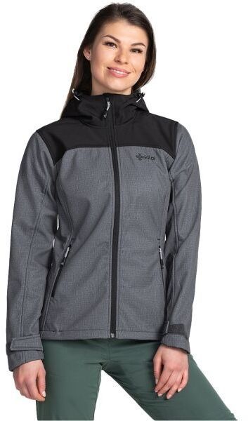 KILPI RAVIA Dámska softshellová bunda, tmavo sivá, veľkosť