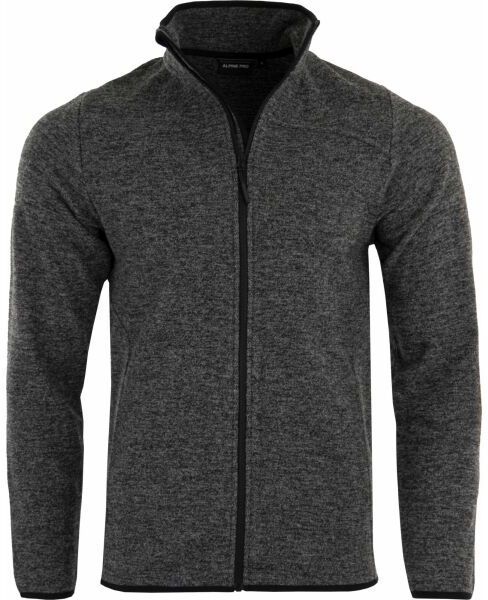 ALPINE PRO XEMEN Pánska outdoorová mikina, čierna, veľkosť