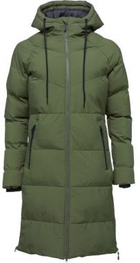 Willard RETA Dámsky dlhý prešívaný kabát, khaki, veľkosť