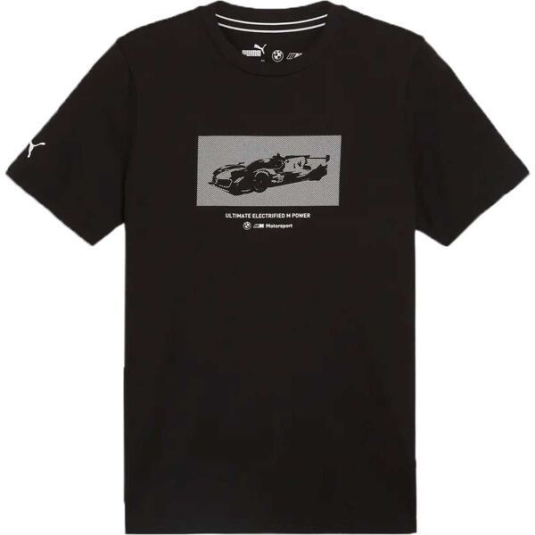 Puma BMW M MOTORSPORT NEW ESSENTIALS CAR CRAPHIC TEE Pánske tričko, čierna, veľkosť