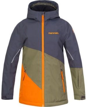 Hannah KIGALI JR Detská lyžiarska bunda s membránou, tmavo sivá, veľkosť 146-152