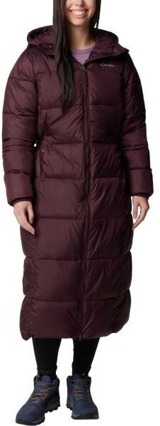 Columbia PUFFECT™ II LONG JACKET Dámsky zimný kabát, vínová, veľkosť