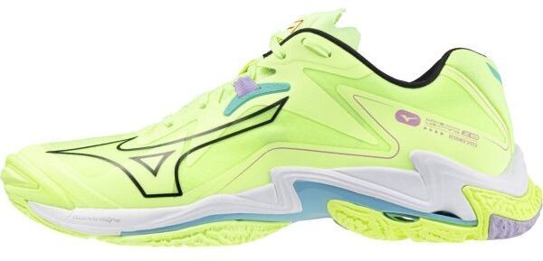 Mizuno WAVE LIGHTING Z8 W Dámska volejbalová obuv, reflexný neón, veľkosť 38.5