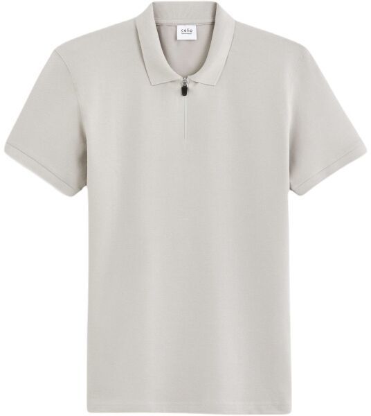 CELIO DECOLRAYEB Pánske tričko polo, sivá, veľkosť