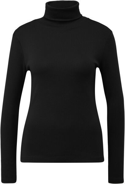 s.Oliver RL T-SHIRT LS NOOS Dámske tričko s dlhým rukávom, čierna, veľkosť