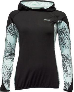 Fitforce NORNA Dámska fitness mikina, čierna, veľkosť