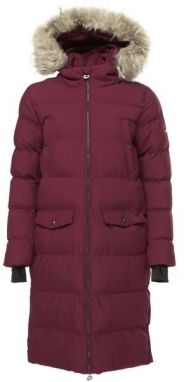 Lotto MIMMO Dlhý dámsky prešívaný kabát, červená, veľkosť