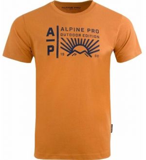 ALPINE PRO OHER Pánske tričko, oranžová, veľkosť