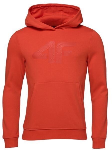 4F HOODIE OVER HEAD Pánska mikina, červená, veľkosť