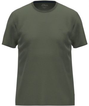 s.Oliver RL T-SHIRT SS NOOS Pánske tričko, khaki, veľkosť