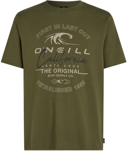 O'Neill CALI WAVE Pánske tričko, khaki, veľkosť