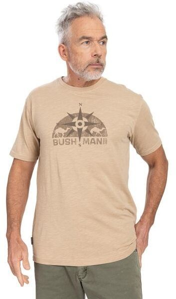 BUSHMAN BARKLY Pánske tričko, béžová, veľkosť