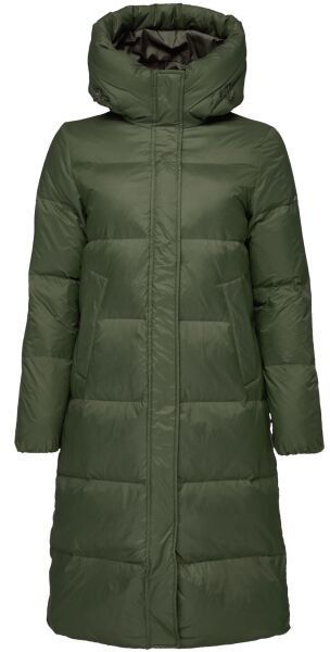 Lotto LAVENDER Dámsky dlhý prešívaný kabát, khaki, veľkosť