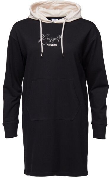 Russell Athletic DRESS HOODIE Dámske šaty, čierna, veľkosť