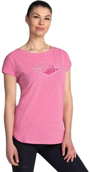 KILPI NELLIM Dámske bavlnené tričko, ružová, veľkosť