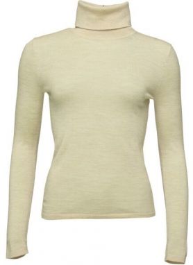 Tommy Hilfiger MERINO ROLL-NK SWEATER Dámsky rolák, béžová, veľkosť
