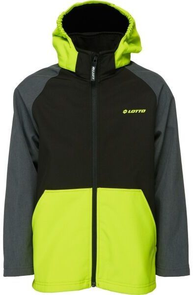 Lotto THOM Chlapčenská softshellová bunda, čierna, veľkosť 128-134