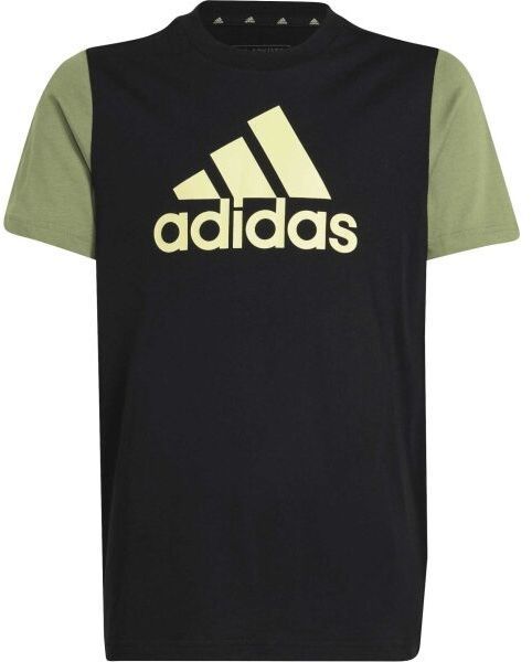 adidas TRIČKO S VEĽKÝM LOGOM Chlapčenské tričko, čierna, veľkosť