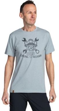 KILPI SKULLY Pánske bavlnené tričko, sivá, veľkosť