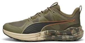 Puma REFLECT LITE TRAIL LANDSLIDE Pánska bežecká obuv, khaki, veľkosť 40.5